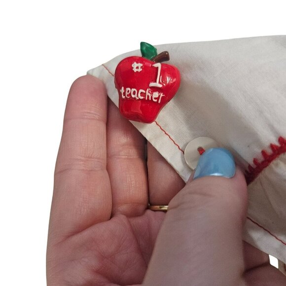 5 Teacher School Button‎ Covers Apple Globe Chalkboard Artsy Art You Wear - Picture 6 of 7